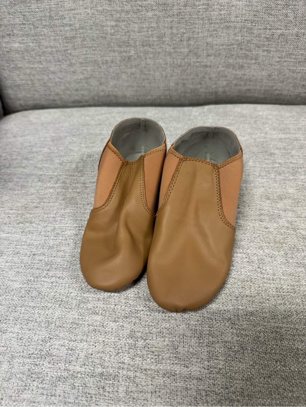 Brown Slip-On Leather Theatre Dance Shoe